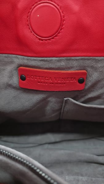 Bottega Veneta La Belle Vie Beverly Bag Vesuvio Red Intrecciato Leather, photo 23 of 24