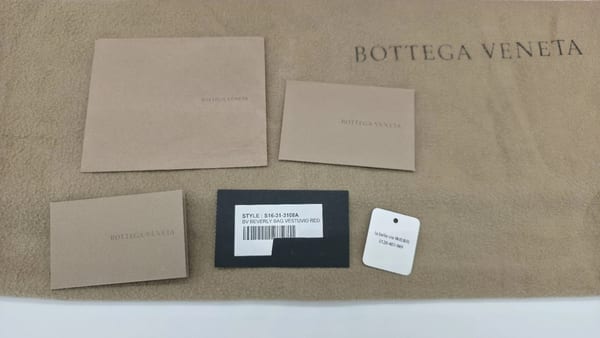 Bottega Veneta La Belle Vie Beverly Bag Vesuvio Red Intrecciato Leather, photo 24 of 24