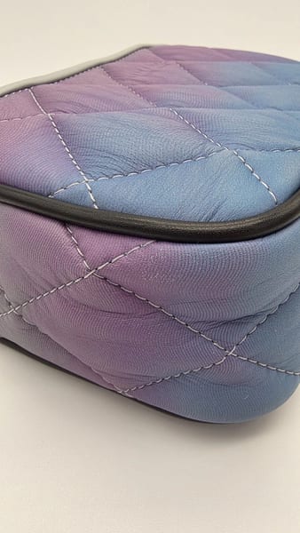 Min & Mon Quilted Studded Zip Crossbody Bag Purple Blue Gray, photo 8 of 14