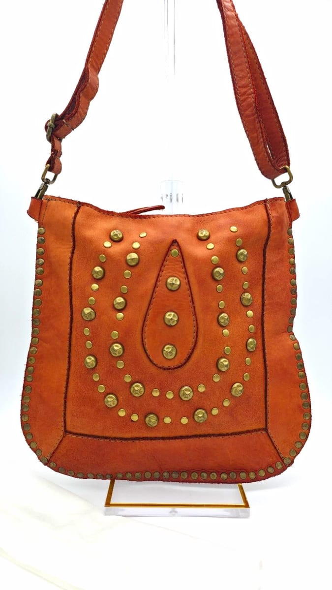 Sundance Studded Rivet Crossbody Bag Handmade In Italy, photo 1 of 19