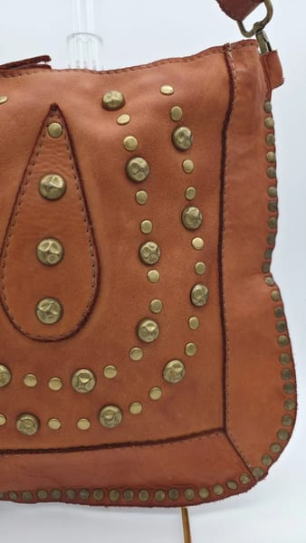 Sundance Studded Rivet Crossbody Bag Handmade In Italy, photo 2 of 19