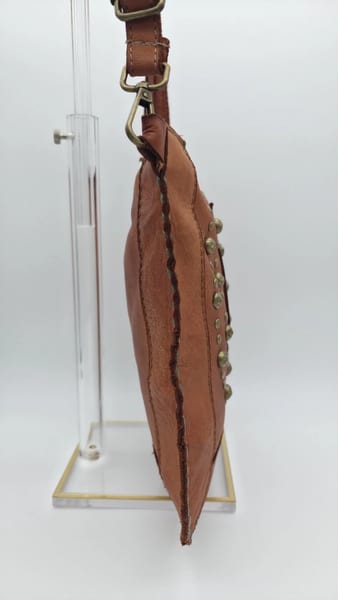 Sundance Studded Rivet Crossbody Bag Handmade In Italy, photo 13 of 19