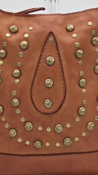 Sundance Studded Rivet Crossbody Bag Handmade In Italy, photo 7 of 19