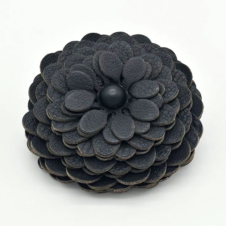 Loewe Stud Charm Flower Bag, Black Leather, photo 1 of 6