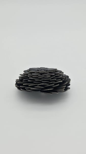 Loewe Stud Charm Flower Bag, Black Leather, photo 4 of 6