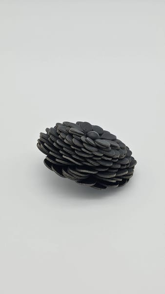 Loewe Stud Charm Flower Bag, Black Leather, photo 5 of 6