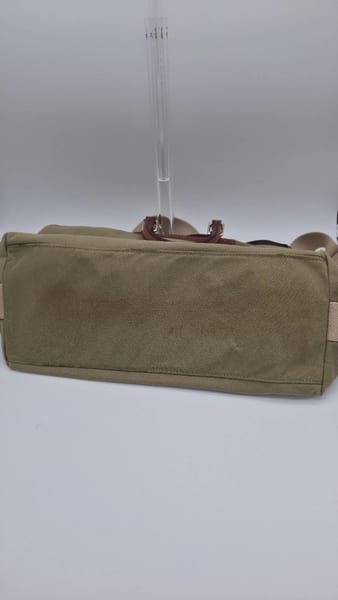 Dooney & Bourke Medium Green Canvas Satchel Vacchetta Leather Trim Pink, photo 12 of 12