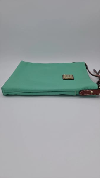 Dooney & Bourke Pebbled Leather Crossbody Mint Red Lining Brown Strap, photo 7 of 13