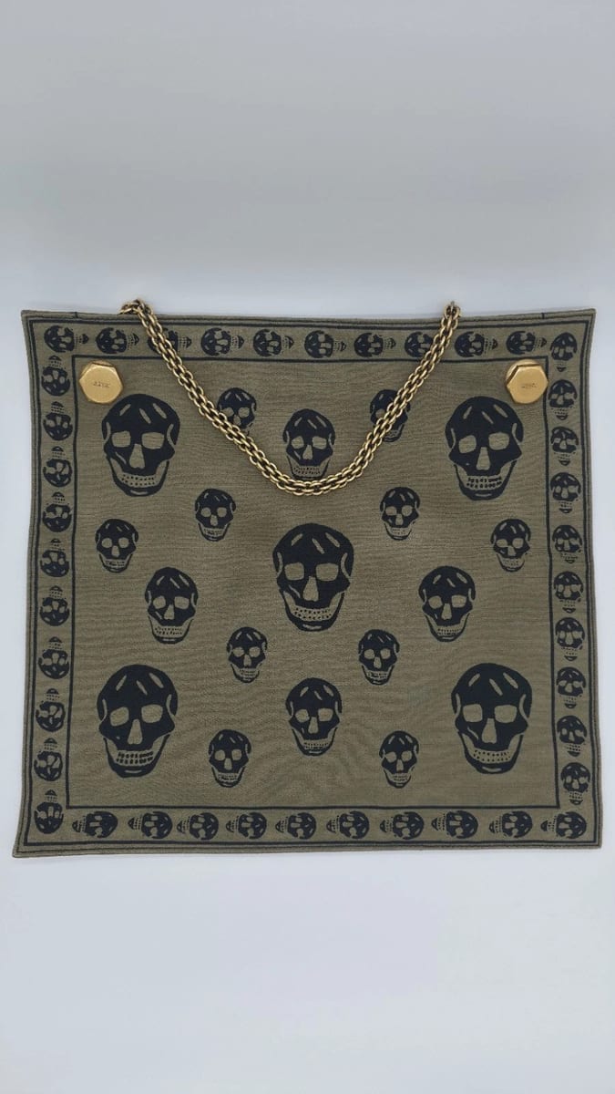 Alexander McQueen Canvas Skull Print Shopper, photo 1 of 12