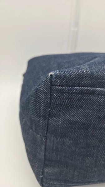 Prada Leather-Trimmed Denim Hobo Bag 90s Style, photo 13 of 15